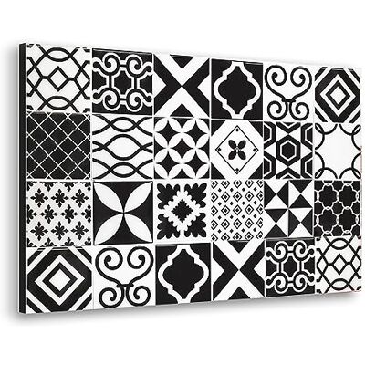 CREARREDA - Paraschizzi - 48x72 cm - Schwarz-Weiß - Aluminium Spritzschutz CREARREDA - Paraschizzi - 48x72 cm - Schwarz-Weiß - Aluminium Spritzschutz