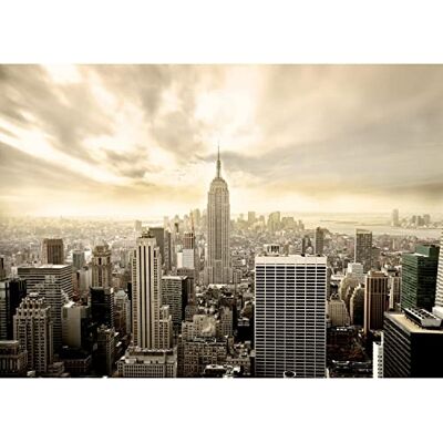 ART Fototapete New York skyline 352 x 250 cm Vlies Tapeten XXL Moderne Wandtapete Wohnzimmer Schlafzimmer Beige 9005011b ART Fototapete New York skyline 352 x 250 cm Vlies Tapeten XXL Moderne Wandtapete Wohnzimmer Schlafzimmer Beige 9005011b
