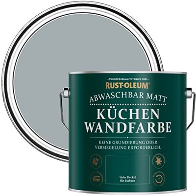 Rust-Oleum abwaschbare matte, geruchsarme grau Küchenwandfarbe Mineralgrau 2,5 Litres Rust-Oleum abwaschbare matte, geruchsarme grau Küchenwandfarbe Mineralgrau 2,5 Litres