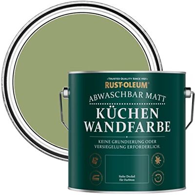 Rust-Oleum abwaschbare matte, geruchsarme grün Küchenwandfarbe Laubgrün 2,5 Litres Rust-Oleum abwaschbare matte, geruchsarme grün Küchenwandfarbe Laubgrün 2,5 Litres
