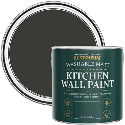 Rust-Oleum abwaschbare matte, geruchsarme schwarz Küchenwandfarbe Zauberabend 2,5 Litres Rust-Oleum abwaschbare matte, geruchsarme schwarz Küchenwandfarbe Zauberabend 2,5 Litres