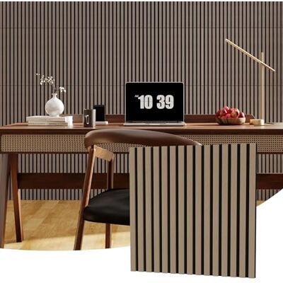 GarveeHome Dekorative 3D Akustikpaneele Aus Holz – Schallabsorbierende MDF Wandverkleidung, Modern & Geruchsarm – Für Wohnraum, Büro, Studio – Einfache Montage, Teak-Finish, Set Mit 10 Stück (60x60cm, GarveeHome Dekorative 3D Akustikpaneele Aus Holz – Schallabsorbierende MDF Wandverkleidung, Modern & Geruchsarm – Für Wohnraum, Büro, Studio – Einfache Montage, Teak-Finish, Set Mit 10 Stück (60x60cm,