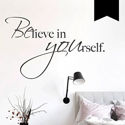 WANDKINGS Wandtattoo Believe in Yourself 75 x 47 cm schwarz erhältlich in 33 Farben WANDKINGS Wandtattoo Believe in Yourself 75 x 47 cm schwarz erhältlich in 33 Farben