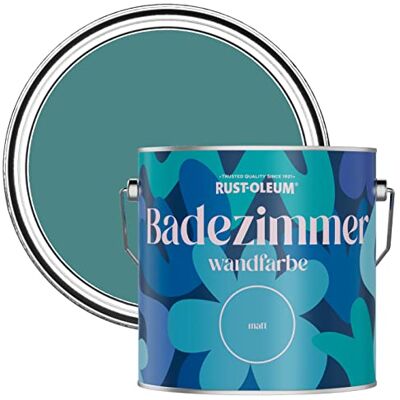 Rust-Oleum grün feuchtigkeitsresistente Badezimmerwandfarbe Matt Finish Pfauenfeder 2,5 litres Rust-Oleum grün feuchtigkeitsresistente Badezimmerwandfarbe Matt Finish Pfauenfeder 2,5 litres