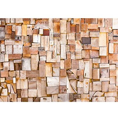 ART Fototapete Holz Holzwand Modern Vlies Wohnzimmer Schlafzimmer Made in Germany 308 x 220 cm Braun 9013010a ART Fototapete Holz Holzwand Modern Vlies Wohnzimmer Schlafzimmer Made in Germany 308 x 220 cm Braun 9013010a