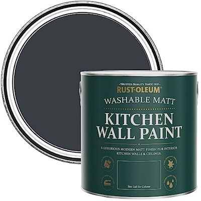 Rust-Oleum abwaschbare matte, geruchsarme dunkelgrau Küchenwandfarbe Anthrazit (Ral 7016) 2,5 Litres Rust-Oleum abwaschbare matte, geruchsarme dunkelgrau Küchenwandfarbe Anthrazit (Ral 7016) 2,5 Litres