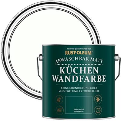 Rust-Oleum abwaschbare matte, geruchsarme weiß Küchenwandfarbe Kalkweiß 2,5 Litres Rust-Oleum abwaschbare matte, geruchsarme weiß Küchenwandfarbe Kalkweiß 2,5 Litres