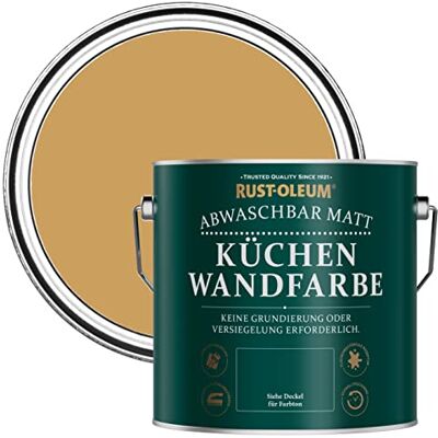 Rust-Oleum abwaschbare matte, geruchsarme gelb Küchenwandfarbe Dijon 2,5 Litres Rust-Oleum abwaschbare matte, geruchsarme gelb Küchenwandfarbe Dijon 2,5 Litres