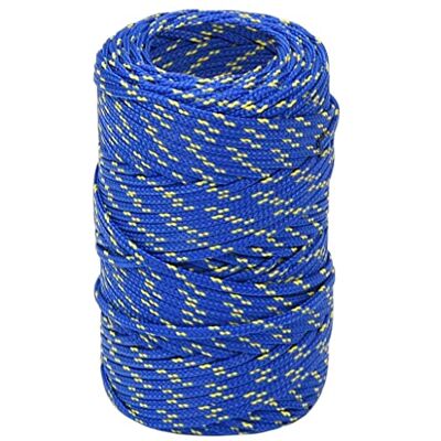 vidaXL Bootsseil Ankerleine Festmacher Tauwerk PP Leine Seil Tau Polypropylenseil Geflochten Flechtleine Blau 2mm 50m Polypropylen vidaXL Bootsseil Ankerleine Festmacher Tauwerk PP Leine Seil Tau Polypropylenseil Geflochten Flechtleine Blau 2mm 50m Polypropylen