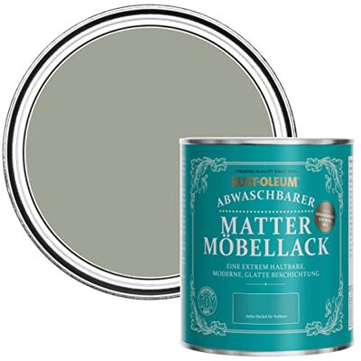 Rust-Oleum grün Möbelfarbe mit Matt-Finish, geruchsarm und wasserbasiert für Innenholz Teeblatt 750ML Rust-Oleum grün Möbelfarbe mit Matt-Finish, geruchsarm und wasserbasiert für Innenholz Teeblatt 750ML