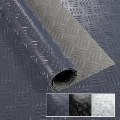 ANRO PVC Bodenbelag Meterware 1,5mm Antirutschmatte Bodenmatte geruchslos Noppenmatte Riffelblechmatte Tränenblech Karo Dionis rutschfest Riffelblech Anthrazit 100x100cm ANRO PVC Bodenbelag Meterware 1,5mm Antirutschmatte Bodenmatte geruchslos Noppenmatte Riffelblechmatte Tränenblech Karo Dionis rutschfest Riffelblech Anthrazit 100x100cm