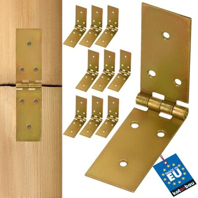 KOTARBAU Metall Scharniere - 150 x 35 mm - 10 Stück - Für Schränke, Tische, Kleiderschränke KOTARBAU Metall Scharniere - 150 x 35 mm - 10 Stück - Für Schränke, Tische, Kleiderschränke