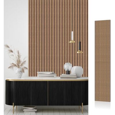 JSSZWYP AKK-STAVE Akustikpaneele Holz 240x60 cm (1er-Set 1,44 m²) Akustik Paneele & Holzpaneele Wand für Schallschutz 3D Paneele Wand als Wandverkleidung Innen,Schallabsorber für Wohnzimmer(Olied Eiche) JSSZWYP AKK-STAVE Akustikpaneele Holz 240x60 cm (1er-Set 1,44 m²) Akustik Paneele & Holzpaneele Wand für Schallschutz 3D Paneele Wand als Wandverkleidung Innen,Schallabsorber für Wohnzimmer(Olied Eiche)