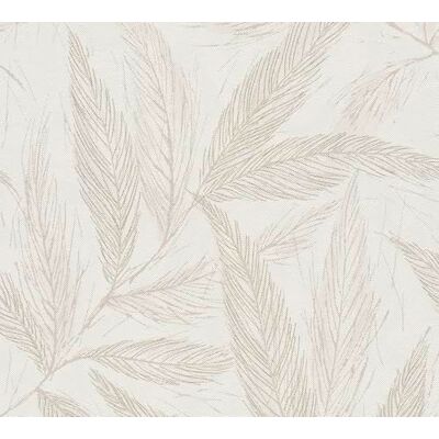 A.S. Création Vliestapete mit Blätter-Motiv in Beige, Creme, Grau, Braun florale Strukturtapete 10,05 m x 0,53 m 790962 A.S. Création Vliestapete mit Blätter-Motiv in Beige, Creme, Grau, Braun florale Strukturtapete 10,05 m x 0,53 m 790962