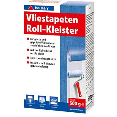 Baufan Roll Kleister, für Vliestapeten, 500 g transparent Baufan Roll Kleister, für Vliestapeten, 500 g transparent