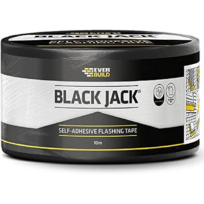 SIKA Everbuild EVBFLAS075 Kleber für Blitz, 75 mm x 10 m, Schwarz, FLAS300-EBD SIKA Everbuild EVBFLAS075 Kleber für Blitz, 75 mm x 10 m, Schwarz, FLAS300-EBD