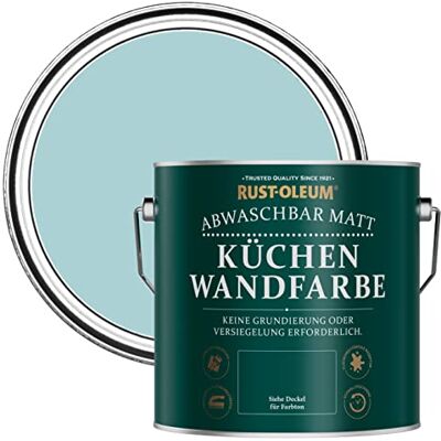 Rust-Oleum abwaschbare matte, geruchsarme blau Küchenwandfarbe Inselblau 2,5 Litres Rust-Oleum abwaschbare matte, geruchsarme blau Küchenwandfarbe Inselblau 2,5 Litres