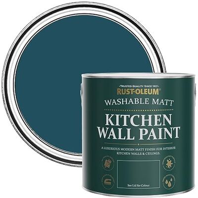 Rust-Oleum abwaschbare matte, geruchsarme blau Küchenwandfarbe Uniformblau 2,5 Litres Rust-Oleum abwaschbare matte, geruchsarme blau Küchenwandfarbe Uniformblau 2,5 Litres