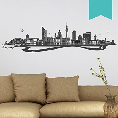 WANDKINGS Wandtattoo Skyline Leipzig 100 x 26 cm Mint erhältlich in 33 Farben WANDKINGS Wandtattoo Skyline Leipzig 100 x 26 cm Mint erhältlich in 33 Farben