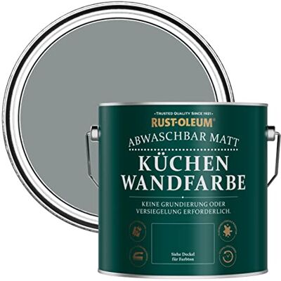 Rust-Oleum abwaschbare matte, geruchsarme dunkelgrau Küchenwandfarbe Blaugrau 2,5 Litres Rust-Oleum abwaschbare matte, geruchsarme dunkelgrau Küchenwandfarbe Blaugrau 2,5 Litres