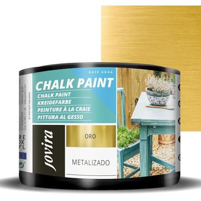 JOVIRA PINTURAS Chalk Paint Kreidefarbe für Möbel Matte Oberfläche. Erneuern Sie Ihre Möbel, Vintage Möbelfarbe. (375 Milliliter, Gold) JOVIRA PINTURAS Chalk Paint Kreidefarbe für Möbel Matte Oberfläche. Erneuern Sie Ihre Möbel, Vintage Möbelfarbe. (375 Milliliter, Gold)