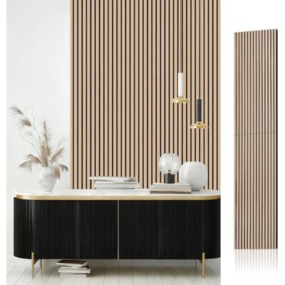 JSSZWYP AKK-STAVE Akustikpaneele Holz 240x60 cm (1er-Set 1,44 m²) Akustik Paneele & Holzpaneele Wand für Schallschutz 3D Paneele Wand als Wandverkleidung Innen Schallabsorber für Wohnzimmer(Klassik Eiche) JSSZWYP AKK-STAVE Akustikpaneele Holz 240x60 cm (1er-Set 1,44 m²) Akustik Paneele & Holzpaneele Wand für Schallschutz 3D Paneele Wand als Wandverkleidung Innen Schallabsorber für Wohnzimmer(Klassik Eiche)