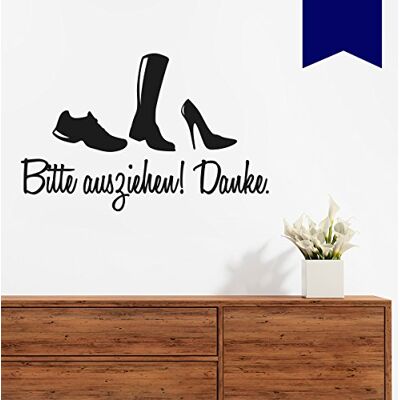 WANDKINGS Wandtattoo Schuhe Bitte ausziehen 50 x 32 cm dunkelblau erhältlich in 33 Farben WANDKINGS Wandtattoo Schuhe Bitte ausziehen 50 x 32 cm dunkelblau erhältlich in 33 Farben