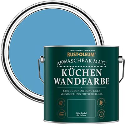 Rust-Oleum abwaschbare matte, geruchsarme blau Küchenwandfarbe Azurblau 2,5 Litres Rust-Oleum abwaschbare matte, geruchsarme blau Küchenwandfarbe Azurblau 2,5 Litres