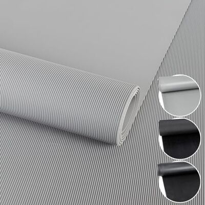 ANRO Gummimatte Meterware Gummiläufer 3mm Feinriefenmatte Rillenmatte Bodenbelag Werkstattboden als Antirutschmatte, Werkbank Auflage u. Bodenmatte 260 x 100cm Feinriefen TPE Grau ANRO Gummimatte Meterware Gummiläufer 3mm Feinriefenmatte Rillenmatte Bodenbelag Werkstattboden als Antirutschmatte, Werkbank Auflage u. Bodenmatte 260 x 100cm Feinriefen TPE Grau