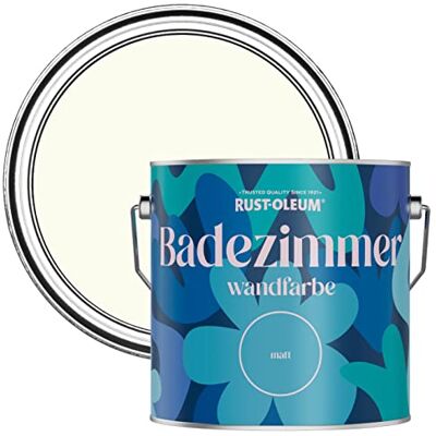 Rust-Oleum weiß feuchtigkeitsresistente Badezimmerwandfarbe Matt Finish Antik Weiβ 2,5 litres Rust-Oleum weiß feuchtigkeitsresistente Badezimmerwandfarbe Matt Finish Antik Weiβ 2,5 litres