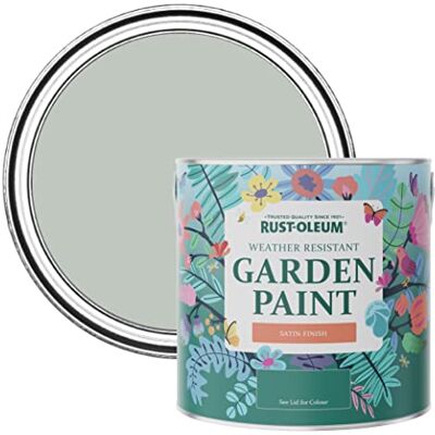 Rust-Oleum Gartenfarbe, schimmelresistent, Seidenglanz, 750 ml, Kreidegrün Rust-Oleum Gartenfarbe, schimmelresistent, Seidenglanz, 750 ml, Kreidegrün
