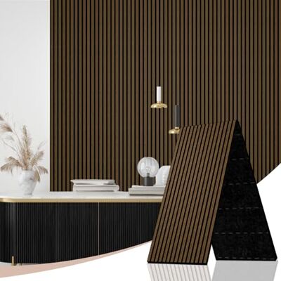JSSZWYP AKK-STAVE Akustikpaneele Holz 240x60 cm (1er-Set 1,44 m²) Akustik Paneele & Holzpaneele Wand für Schallschutz 3D Paneele Wand als Wandverkleidung Innen für Wohnzimmer(Geräucherte Eiche) JSSZWYP AKK-STAVE Akustikpaneele Holz 240x60 cm (1er-Set 1,44 m²) Akustik Paneele & Holzpaneele Wand für Schallschutz 3D Paneele Wand als Wandverkleidung Innen für Wohnzimmer(Geräucherte Eiche)