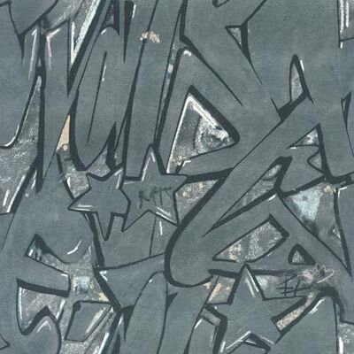 Rasch Tapete 202021 Papiertapete mit Graffiti-Muster in Grau 10,05m x 0,53m (LxB) Rasch Tapete 202021 Papiertapete mit Graffiti-Muster in Grau 10,05m x 0,53m (LxB)