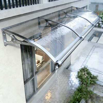 Moubhjd Türvordach Haustürdach 80x100cm für alle Wände Pultvordach Balkon Türüberdachung Polycarbonat Aluminium Schutzdach Terrasse Moubhjd Türvordach Haustürdach 80x100cm für alle Wände Pultvordach Balkon Türüberdachung Polycarbonat Aluminium Schutzdach Terrasse