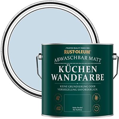 Rust-Oleum abwaschbare matte, geruchsarme hellblau Küchenwandfarbe Blauer Himmel 2,5 Litres Rust-Oleum abwaschbare matte, geruchsarme hellblau Küchenwandfarbe Blauer Himmel 2,5 Litres