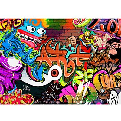 Fototapeten 396 x 280 cm Graffiti Streetart Vlies Wanddekoration Wohnzimmer Schlafzimmer Deutsche Manufaktur Bunt 9068012a Fototapeten 396 x 280 cm Graffiti Streetart Vlies Wanddekoration Wohnzimmer Schlafzimmer Deutsche Manufaktur Bunt 9068012a