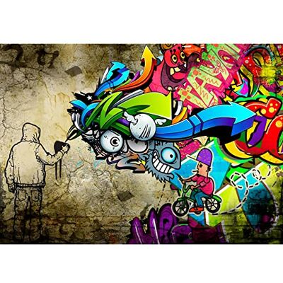 Fototapete Graffiti Streetart Modern Vlies Wohnzimmer Schlafzimmer Made in Germany 308 x 220 cm Bunt 9066010a Fototapete Graffiti Streetart Modern Vlies Wohnzimmer Schlafzimmer Made in Germany 308 x 220 cm Bunt 9066010a