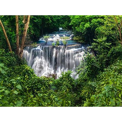 AG Design Wasserfall, Vlies Fototapete für Wohnzimmer, Flur, Schlafzimmer, Küche, Gartenhaus, 360 x 270 cm. AG Design Wasserfall, Vlies Fototapete für Wohnzimmer, Flur, Schlafzimmer, Küche, Gartenhaus, 360 x 270 cm.