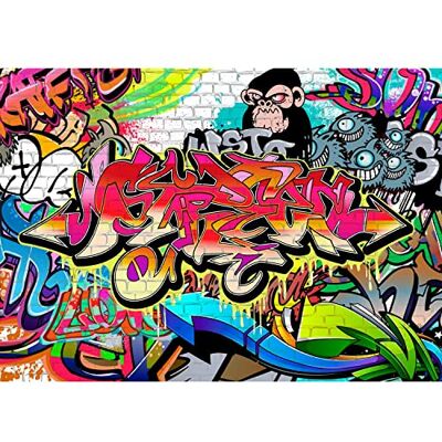 Fototapete Graffiti Streetart Modern Vlies Wohnzimmer Schlafzimmer Made in Germany 308 x 220 cm Bunt 9065010a Fototapete Graffiti Streetart Modern Vlies Wohnzimmer Schlafzimmer Made in Germany 308 x 220 cm Bunt 9065010a