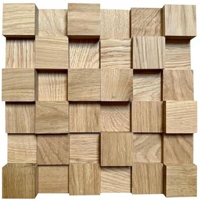 IG Acoustics 10er Set Akustik Diffusor 2D 500 – 10 Stück 30x30cm Akustik Diffusor Wandpaneel aus Holz Akustikpaneel (Eiche hell) IG Acoustics 10er Set Akustik Diffusor 2D 500 – 10 Stück 30x30cm Akustik Diffusor Wandpaneel aus Holz Akustikpaneel (Eiche hell)