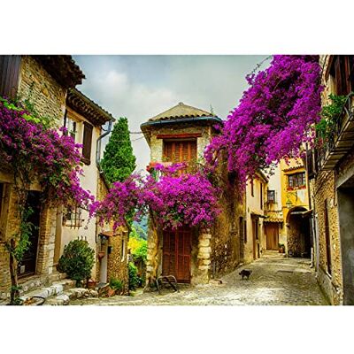ART Fototapete Toscana Italien 352 x 250 cm Vlies Tapeten XXL Moderne Wandtapete Wohnzimmer Schlafzimmer Violett Braun 9039011b ART Fototapete Toscana Italien 352 x 250 cm Vlies Tapeten XXL Moderne Wandtapete Wohnzimmer Schlafzimmer Violett Braun 9039011b