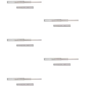 Emuca 3043305 Set Schubladenführungen, vollauszug mit Rollen 45mm x 350mm, 5 Stück Emuca 3043305 Set Schubladenführungen, vollauszug mit Rollen 45mm x 350mm, 5 Stück