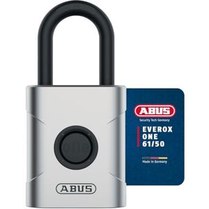 Abus smartes Vorhängeschloss EVEROX One schlüsselloses Öffnen auf Knopfdruck wetterfestes Smart Lock für Schuppen, Gartentor, Spind, Werkzeugkiste u.a. automatische Verriegelung 50 mm breit Abus smartes Vorhängeschloss EVEROX One schlüsselloses Öffnen auf Knopfdruck wetterfestes Smart Lock für Schuppen, Gartentor, Spind, Werkzeugkiste u.a. automatische Verriegelung 50 mm breit