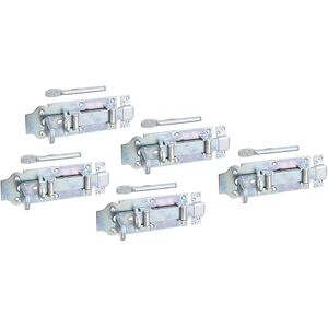 Alberts 841270 Stalltür-Rollen-Schlossriegel gerade, mit flachem Griff und befestigter Schlaufe galvanisch verzinkt, Dickschichtschutz Platte 200 x 80 mm 5er Set Alberts 841270 Stalltür-Rollen-Schlossriegel gerade, mit flachem Griff und befestigter Schlaufe galvanisch verzinkt, Dickschichtschutz Platte 200 x 80 mm 5er Set