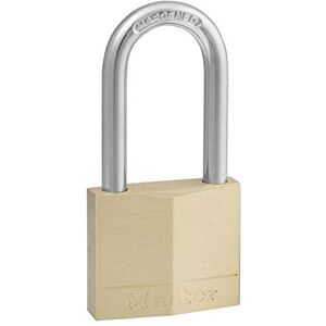 Master Lock 140DLF Keyed Different Padlock with 1-9/16-inch Wide Body and 1-1/2-inch Shackle, Solid Brass by Master Lock 140DLF Keyed Different Padlock with 1-9/16-inch Wide Body and 1-1/2-inch Shackle, Solid Brass by