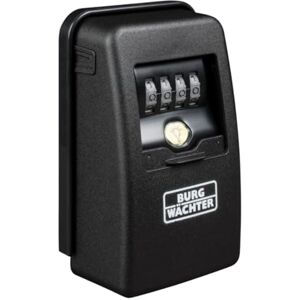 BURG-WÄCHTER Schlüsseltresor mit 4-stelligem Zahlencode für außen und innen, magnetisch, beleuchtet, sicher, Wandmontage, Key Safe 60 L SB, Schwarz BURG-WÄCHTER Schlüsseltresor mit 4-stelligem Zahlencode für außen und innen, magnetisch, beleuchtet, sicher, Wandmontage, Key Safe 60 L SB, Schwarz
