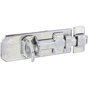 Alberts 841584 Sicherheits-Schlossriegel mit flachem Griff und befestigter Schlaufe galvanisch verzinkt, Dickschichtschutz Platte 120 x 45 mm 10er Set Alberts 841584 Sicherheits-Schlossriegel mit flachem Griff und befestigter Schlaufe galvanisch verzinkt, Dickschichtschutz Platte 120 x 45 mm 10er Set