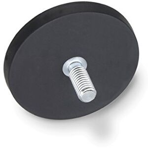 Ganter Normelemente Haltemagnete mit Gewindezapfen und Gummiummantelung GN 51.3-ND-22-SW Neodym, Eisen, Bor 2 Stück Ganter Normelemente Haltemagnete mit Gewindezapfen und Gummiummantelung GN 51.3-ND-22-SW Neodym, Eisen, Bor 2 Stück