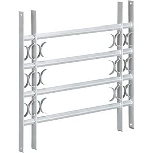 Relaxdays Fenstergitter Einbruchschutz, ausziehbar, für außen, Stahl, 600 x 700-1050 mm, Sicherheitsgitter, grau Relaxdays Fenstergitter Einbruchschutz, ausziehbar, für außen, Stahl, 600 x 700-1050 mm, Sicherheitsgitter, grau
