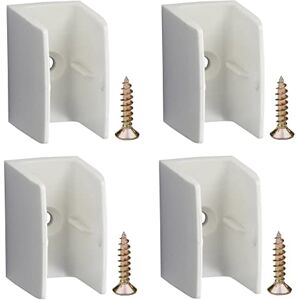 cyclingcolors 4x kurbelhalter für kurbelstange mit schraube kunststoff Weiß clip Befestigung unsichtbar kurbel halterung Fenster cyclingcolors 4x kurbelhalter für kurbelstange mit schraube kunststoff Weiß clip Befestigung unsichtbar kurbel halterung Fenster